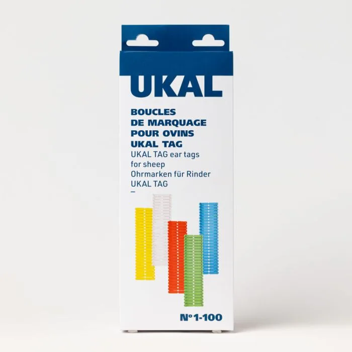 Ušesne znamke za drobnico, enostranske - Ukaltag, kpl 100/1 - slika 2
