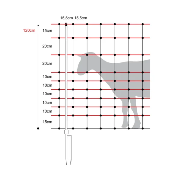 Mreža za drobnico 120 cm Horinetz