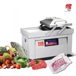 Komorna vakuumirka CLAIR HR - 2x 66x53 cm, z dvojno komoro ter tremi črpalkami 3×20m³/h