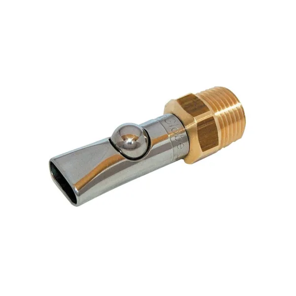 Sesalnik za pujske in teleta AquaGlobe 1/2" medenina/inox, s kroglico