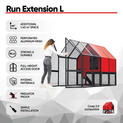Nadgradnja za kokošnjak RUN-CHICKEN, Coop 2.0, večja - slika 5