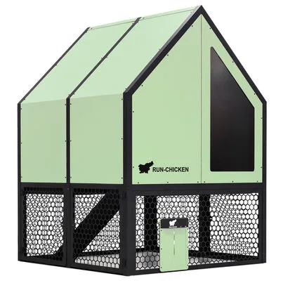 Kokošnjak za 6-8 kokoši RUN-CHICKEN, Coop 2.0, mint