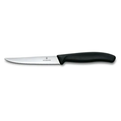 Večnamenski kuhinjski nož za zrezke/pico Victorinox, 11 cm, črn