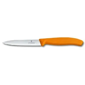 Nož za lupljenje in obrezovanje Victorinox, 10 cm, oranžen