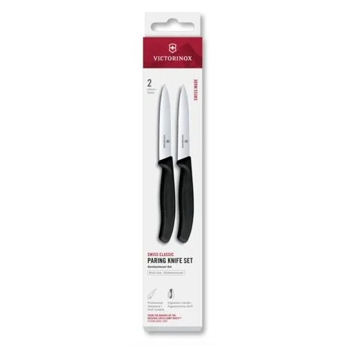 2-delni set nožev za rezanje, sekljanje in lupljenje Victorinox, črn