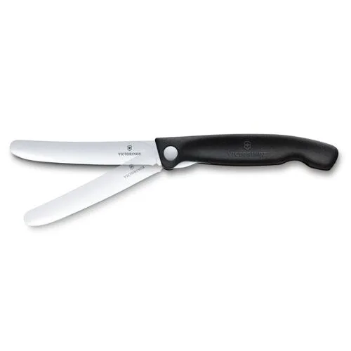 Piknik nož za rezanje klobas, paradižnika Victorinox, 11 cm, črn