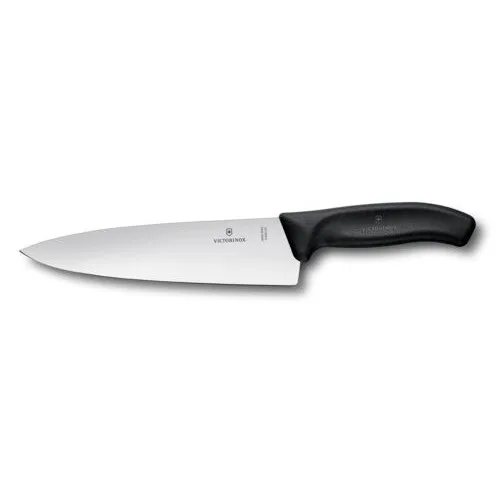 Kuharski nož Victorinox Swiss Classic, široko rezilo, črn