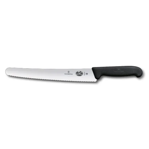 Nož za kruh in pecivo Victorinox Fibrox, črn