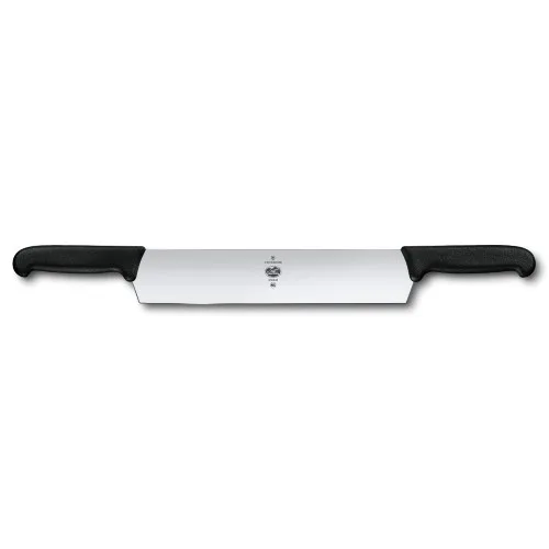 Nož za sir Victorinox Fibrox, dvojni ročaj, črn