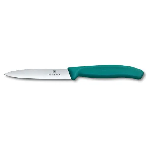 Nož za lupljenje in obrezovanje Victorinox, 10 cm, zelen