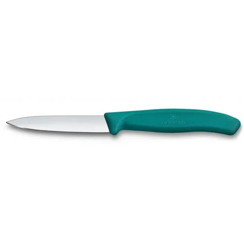 Nož za lupljenje in obrezovanje Victorinox, 8 cm, zelen