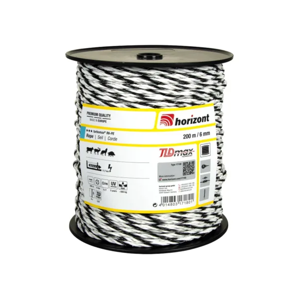 Žica/vrv za pašnik Turbomax 6mm TLD - 200m/400m