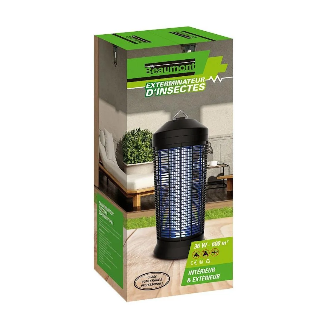 Električni uničevalec mrčesa Beaumont IPX4 36W - slika 3