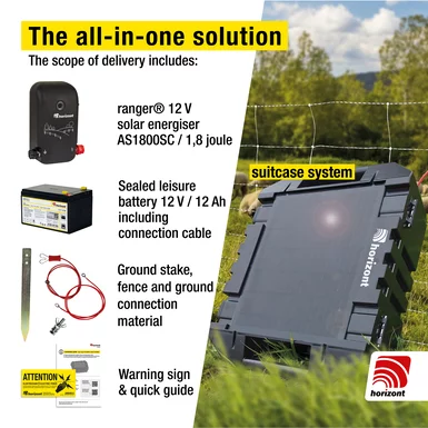 Kombinirani električni pastir Horizont Ranger® AS1800SC - slika 2